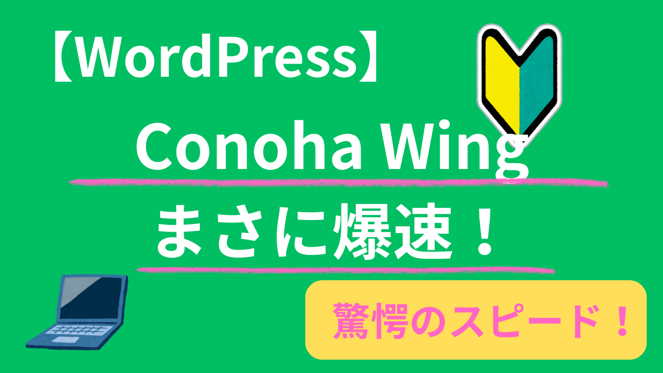 conohawing爆速！驚愕のスピード！