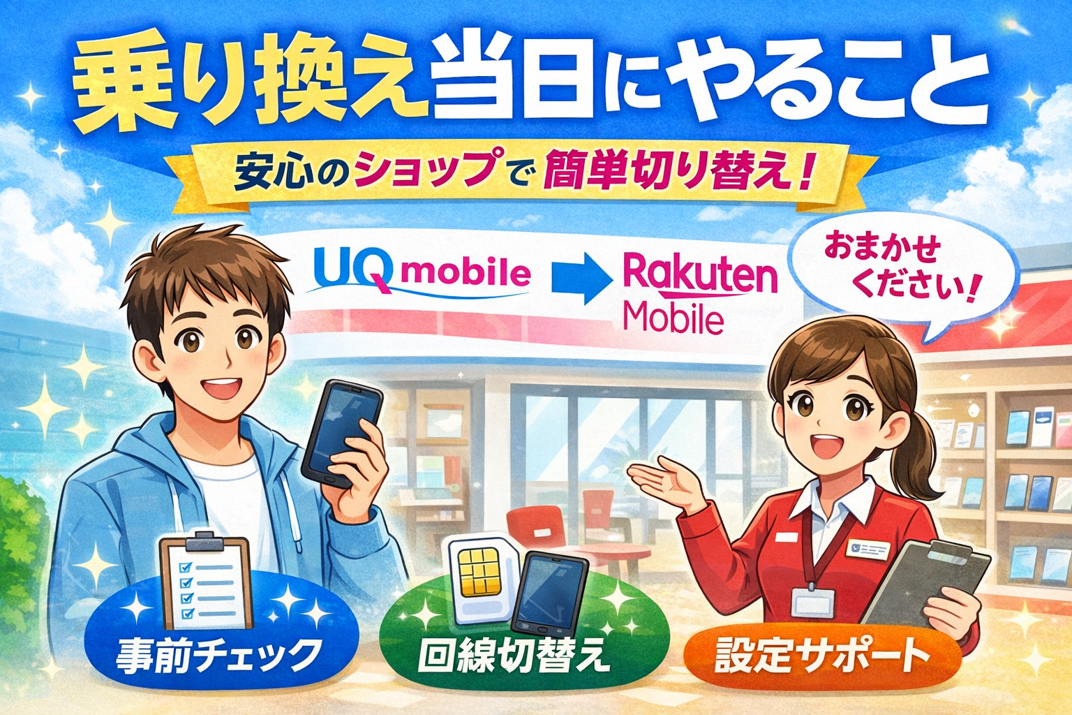 UQから楽天へ】回線乗り換え前にやることまとめ｜メール・認証・端末代チェック
