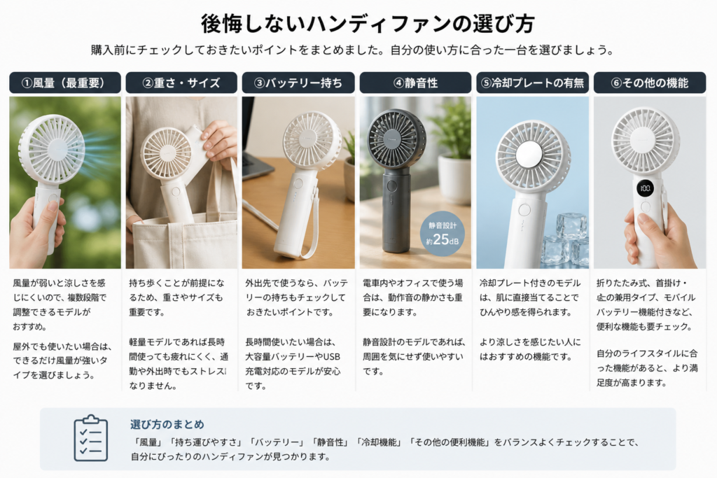 ハンディファンは意味ない？涼しくないと言われる理由と買って後悔しない選び方【2026年版】