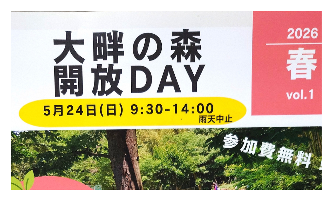 【流山イベント】大畔の森開放DAY 2026春｜子どもと自然遊びを満喫！