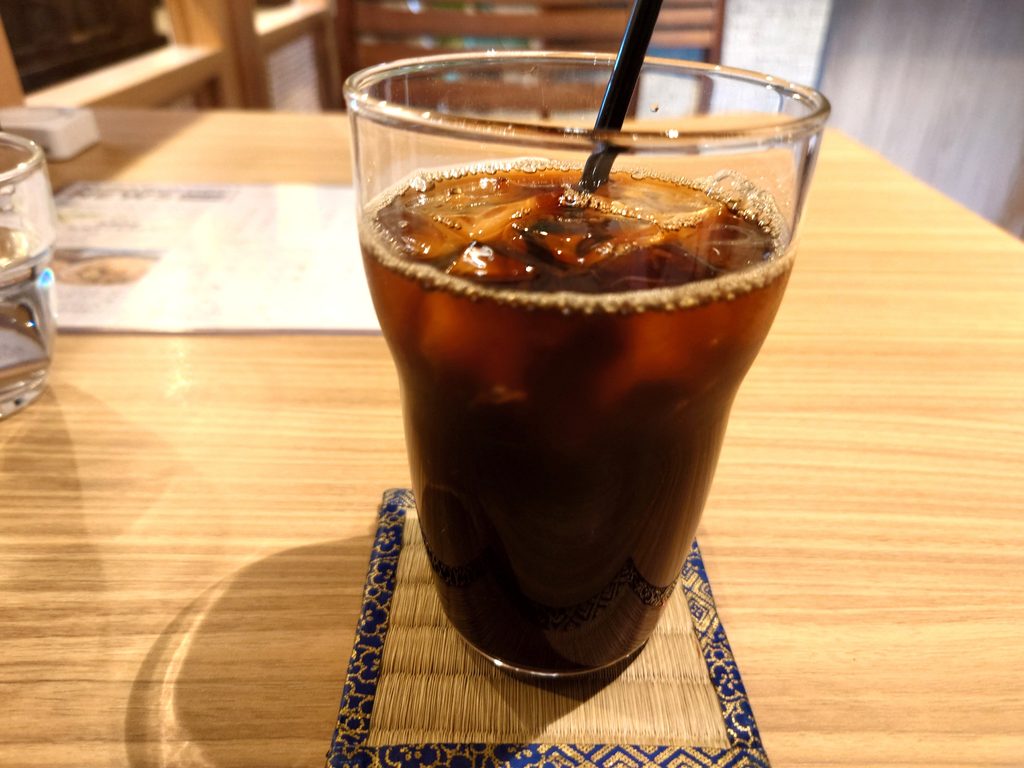 流山本町の蔵ごころでいただいたアイスコーヒー