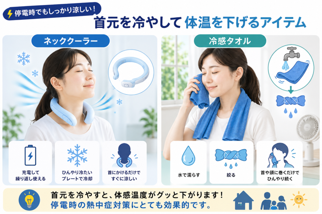 【2026】停電時でも使える暑さ対策グッズ7選|夏の停電に備える家庭向けアイテム