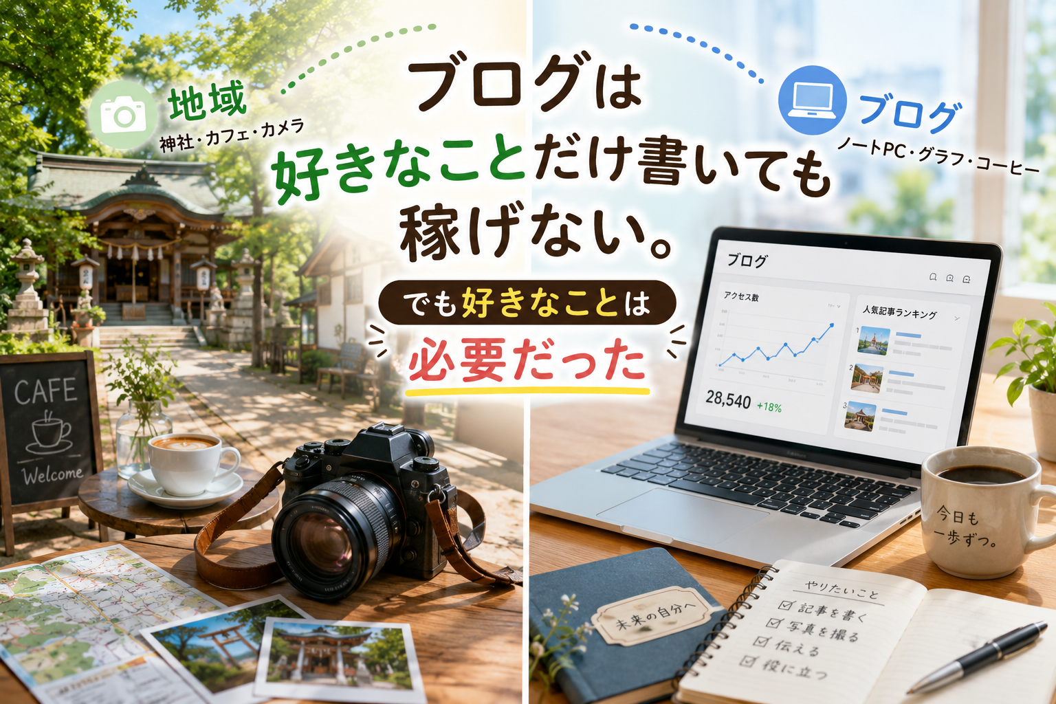 ブログは好きなことだけ書いても稼げない。でも好きなことは必要だった【2年間運営して分かったこと】