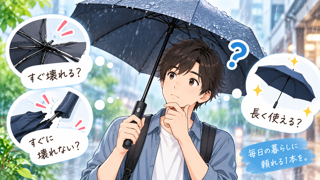 自動開閉の折りたたみ傘は壊れやすい？壊れる原因と壊れにくいおすすめを紹介
